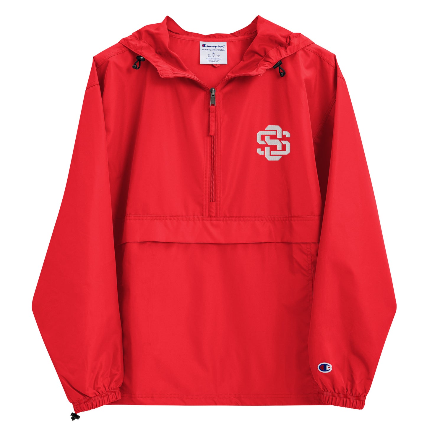 Sole Sickness Embroidered Champion Packable Jacket Hoodie