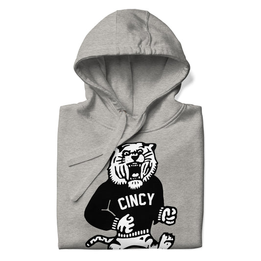 Vintage Cincy Black Unisex Hoodie