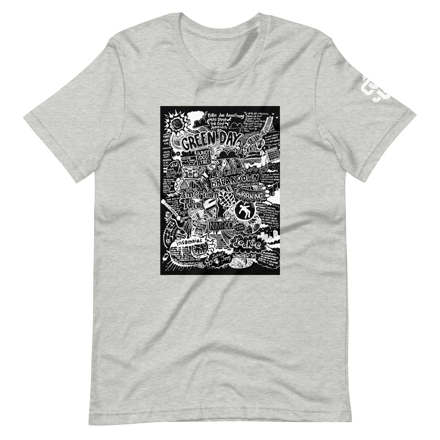 Green Day Doodle Unisex t-shirt