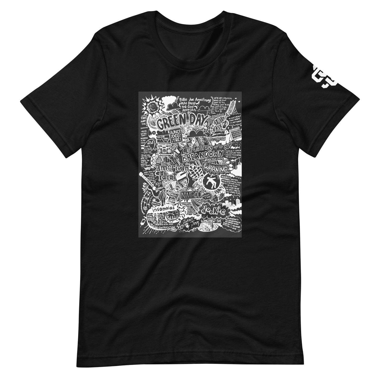Green Day Doodle Unisex t-shirt