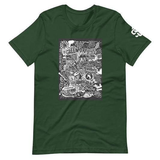 Green Day Doodle Unisex t-shirt